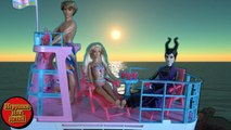 D pour et clin doeil avec Ursula Morskaya sorcière Maléfique navire monde sous-marin poupées Barbie