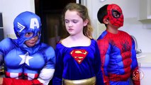 Little Superheroes 17 - Spiderman, Captain America & Hulk, Kids Nerf Guns   Superheroes Sa