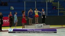 Friday Victory Ceremony - 2017 International Adult Figure Skating Competition - Richmond, BC Canada