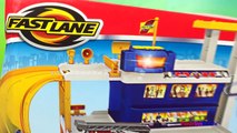 Fastlane Rescue Fire Station - Fire Truck DieCast Car Toys Recue Helicopter & Lightning Mc