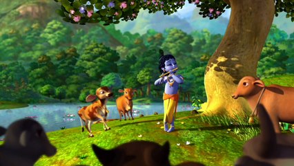 Flûte en jouant Krishna
