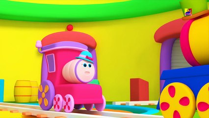 鲍勃火车手指家族| 幼儿园歌曲| 童谣 | Rhymes For Babies | Nursery Songs | Kids Poem | Bob Train Finger Fam