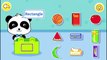 Baby Panda teaches Shapes of geometry. Game app for Kids Learning Shapes. English