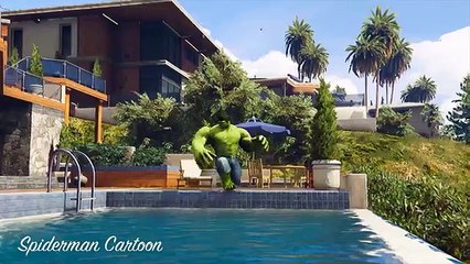 SPIDERMAN And HULK Transportation A Lot Of Motorcycles SuperHeroes Spiderman Cartoon For Kids