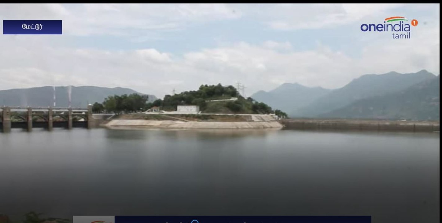 மேட்டூர் அணையின் நீர்மட்டம் உயர்வு-வீடியோ