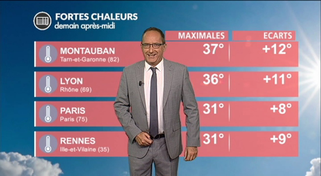 Météo dimanche : de fortes chaleurs sur tout le pays