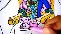 Livre couleur coloration Robe pour amusement amusement dans enfants Apprendre Princesse arc en ciel à Il Art Disney filles