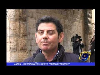 Andria | Riposizionato il dipinto di "Cristo Redentore"