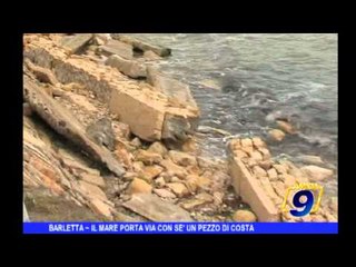 Barletta | Il mare porta via con sè un pezzo di costa