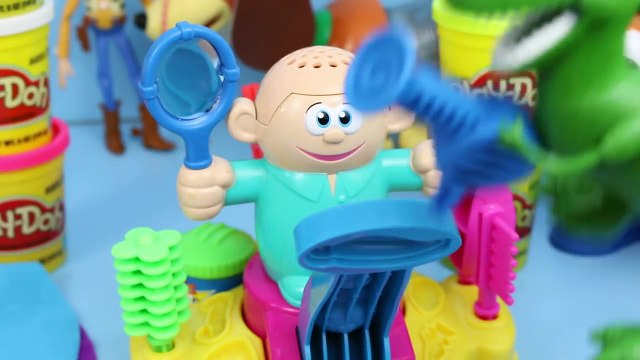 Play Doh Cowboy for Frozen Olaf Dressed by Toy Story Sheriff Woody with Frozen Elsa and An
