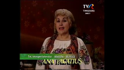 Ana Pacatius - De pe Caras-Severin - arhiva TVR