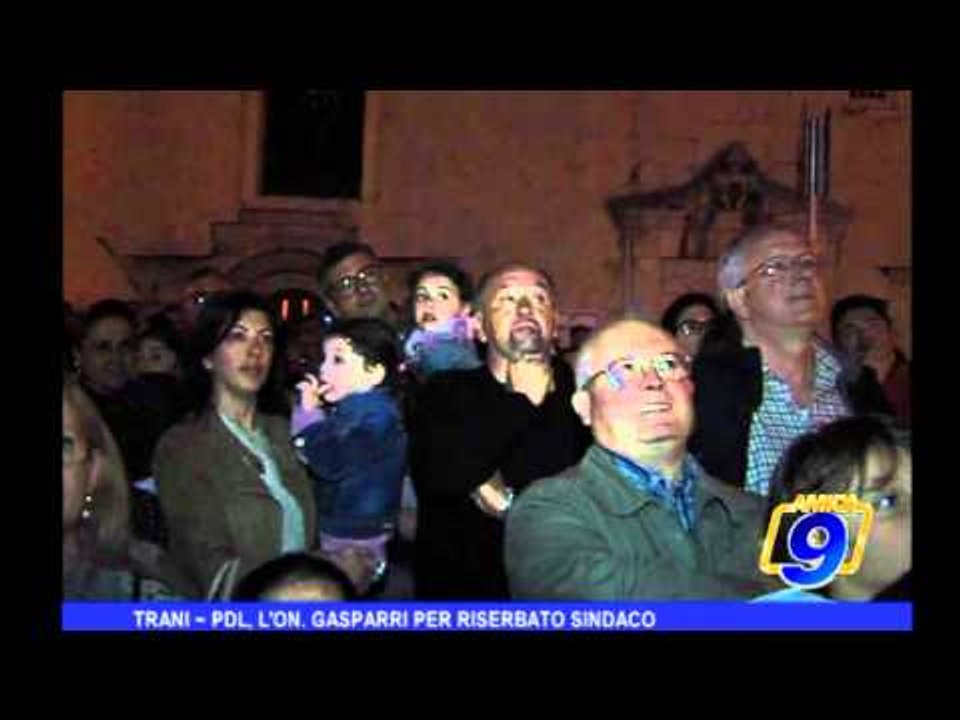 Trani | PDL, l'On. Gasparri per Riserbato sindaco