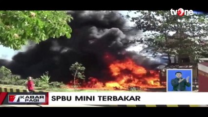 Sebuah SPBU Mini Berisi Ratusan Liter BBM Meledak