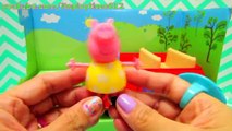 Peppa Pig Building Set Peppas Red Car Peppa and Mummy Pig MUDDY PUDDLES from Play Doh