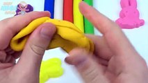 Learn Rainbow Colors with Play Doh Modelling Clay children toddlers Nursery Rhymes Learnin