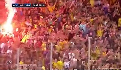 All Goals & Highlights - AEK Athens 3 - 0 Club Brugge - 24.08.2017