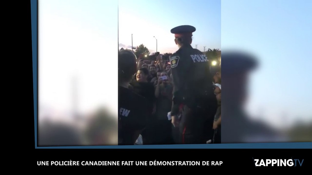 Canada : une policière se lance dans une démonstration de rap, la vidéo buzz