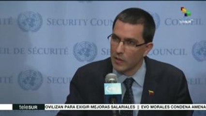 Arreaza: EE.UU. no va a provocar una crisis humanitaria en Venezuela