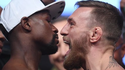 Mayweather vs McGregor - Weigh-in Faceoff ANGRY MOMENTS