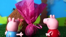 Et et dans porc la chasse ouvre Peppa œufs de Pâques a une incroyable surprise Peppa Brésil Portugais