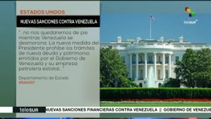 ¿En qué consisten las sanciones ilegales de EE.UU. contra Venezuela?