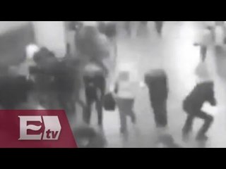 Cámaras captan la explosión en el Metro de Bruselas, Bélgica/ Paola Virrueta