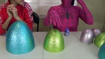 Rosado Chica araña bromista chica sorpresa Semana Santa huevos con congelado juguetes para Ver Niños película