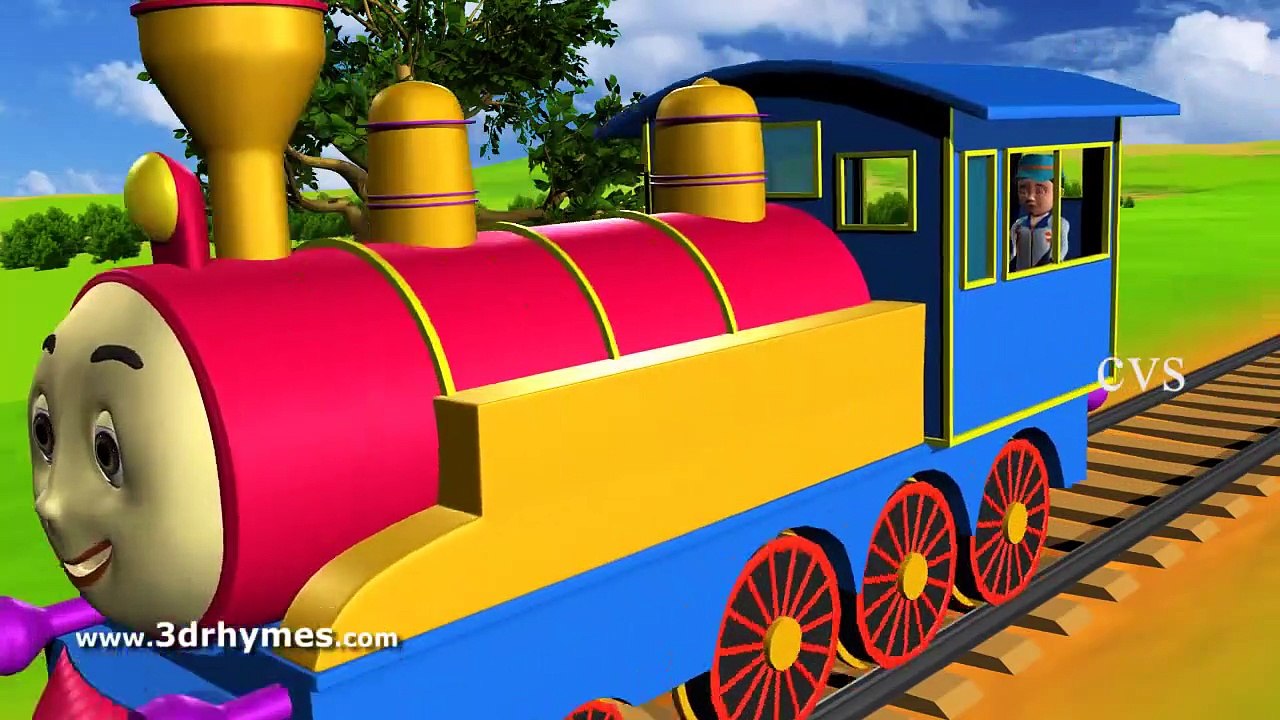 2017 & Piggy on the railway line picking up stones | 3D Nursery Rhymes | English Nursery Rhymes | Nursery Rhymes for Kids