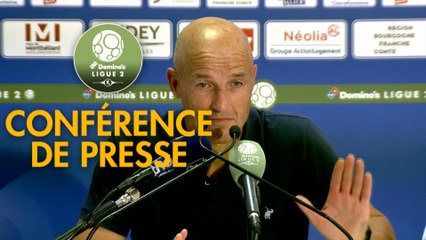 Conférence de presse FC Sochaux-Montbéliard - Châteauroux (1-5) : Peter ZEIDLER (FCSM) - Jean-Luc VASSEUR (LBC) - 2017/2018