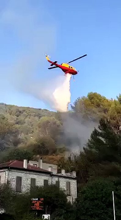 Départ de feu à Blausasc