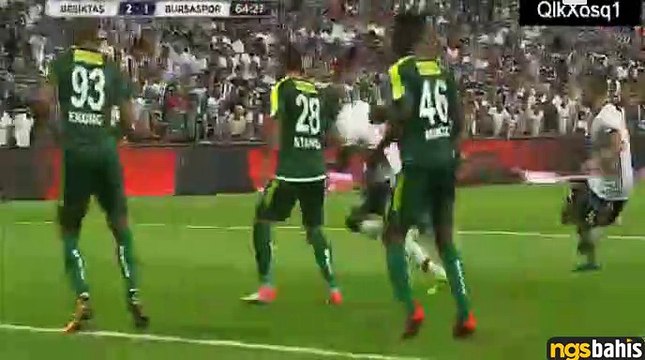 Atiba Hutchinson Goal HD - Besiktas	2-1	Bursaspor 26.08.2017