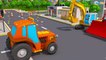 Play w Kids Car Cartoon & Tractor, Big Truck in Trucks City | 3D Animation Cars & Trucks Stories