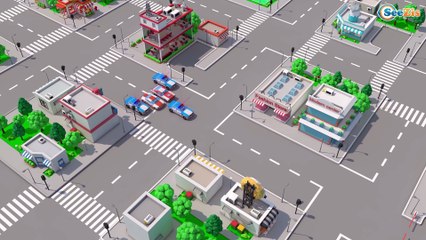 The Car Cartoon, Fire Truck, Police Car: The Racing Car is BAD Hero in City | Cars & Trucks Stories