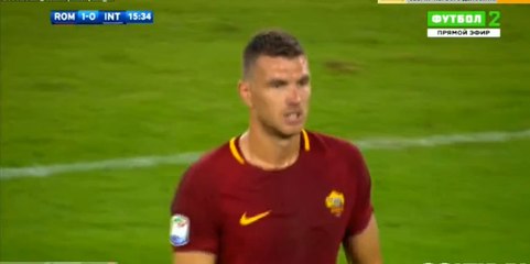 Edin Dzeko Goal HD - AS Roma 1-0 Inter Milan  26.08.2017 (Full Replay)