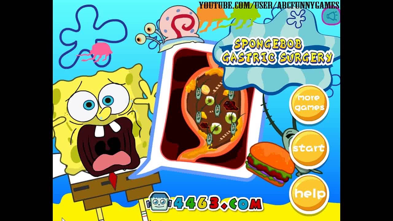 Bob Esponja gástrico cirugía médico juego Bob Esponja esponja Juegos