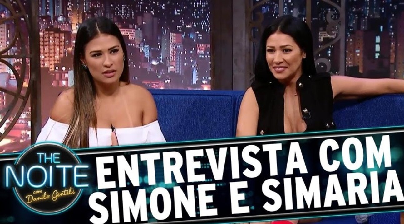 Entrevista com Simone e Simaria - The Noite (23/08/2017)