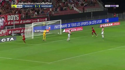 Benjamin Jeannot second Goal HD - Dijon 2 - 1 Montpellier - 26.08.2017 (Full Replay)