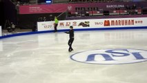 GPF Barcelona 2015 Yuzuru Hanyu Practice 11.12.2015 3A