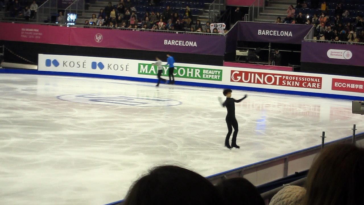 GPF Barcelona 2015 Yuzuru Hanyu Practice 11.12.2015 SEIMEI run-through