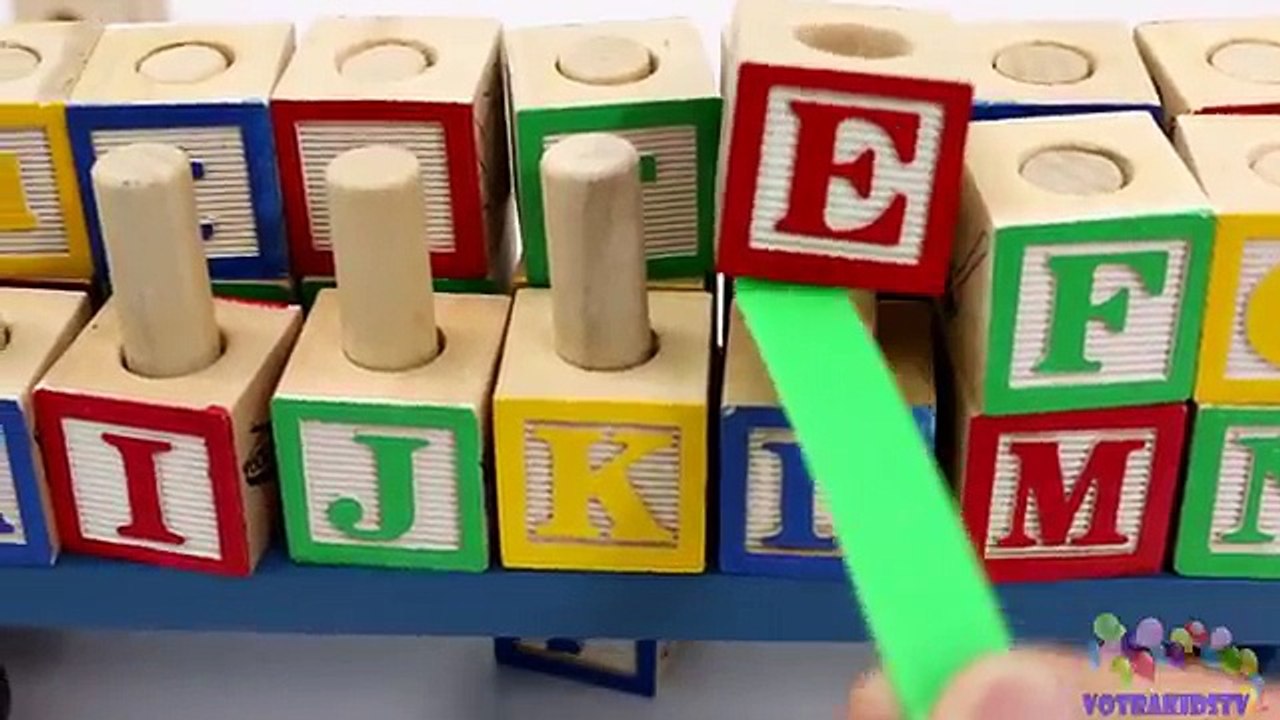 Apprendre les couleurs nombres avec en bois un camion marteau des balles jouets pour enfants les tout-petits
