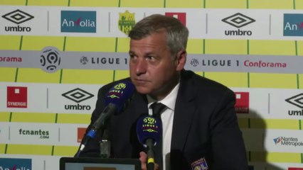 Foot - L1 - OL : Genesio «On a fait tout ce qu'on pouvait»