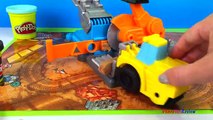 Bâtiment grue plates-formes formes le le le le la camions Playdoh robot construction bulldozer diggin sam scoo