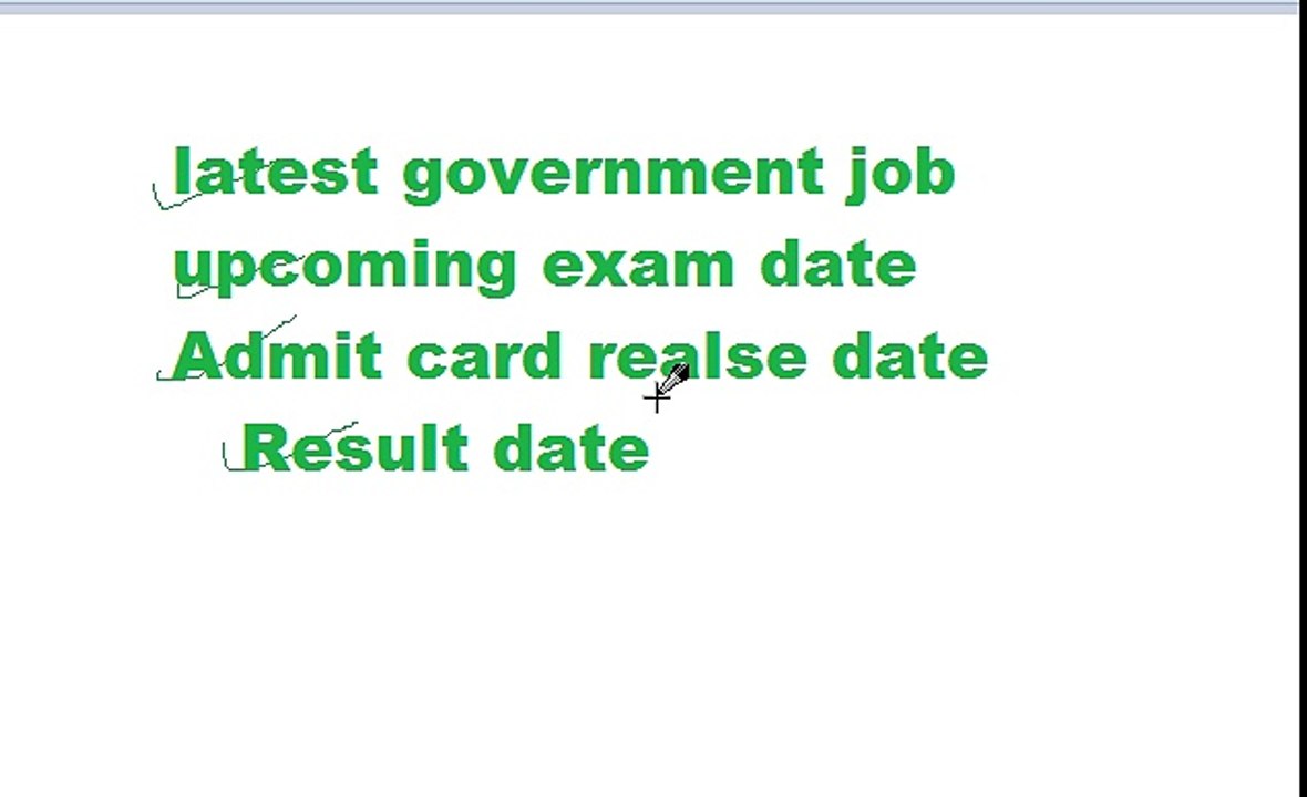 latest governent job notification.