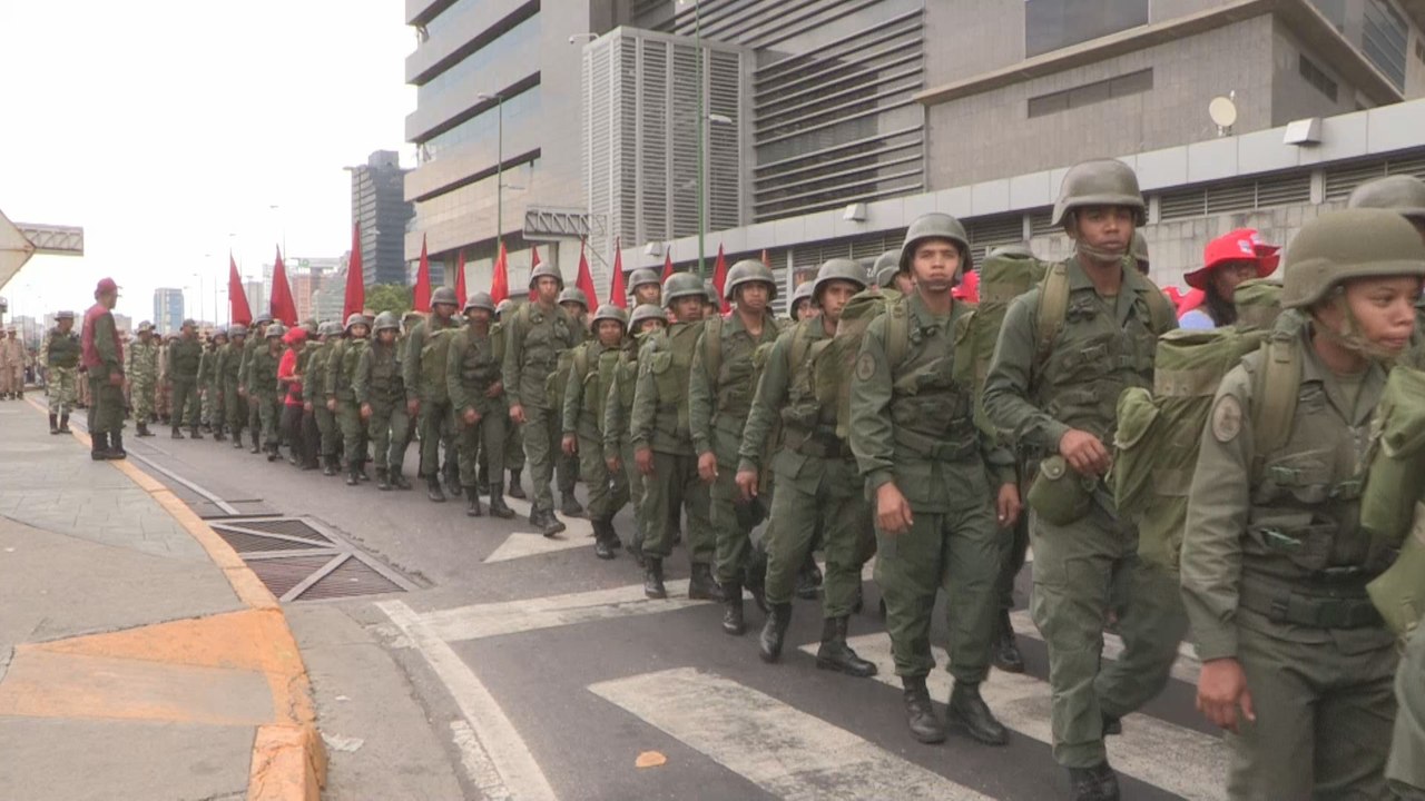 Inician ejercicios militares en Venezuela junto a manifestaciones "antiimperialistas"
