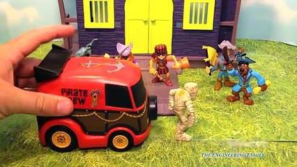 Comme homme chauve-souris dor Méga momie jouer révélé Ensemble vole jouet Scooby doo pirate fort statue