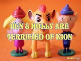 BEN & HOLLY ARE TERRIFIED OF KION THE LION GUARD THE LITTLE KINGDOM , NICKELODEON , DISNEY JUNIOR ,  TOYS