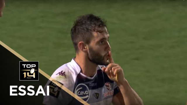 TOP 14 - Essai Jean-Baptiste DUBIE (UBB) - Bordeaux-Bègles - Clermont - J1 - Saison 2017/2018