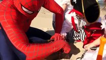 Spiderman Pretend Play Compilation! Steal Eggs Surprise Disney Toys! Kids Power Wheels Rid