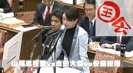 山尾志桜里 さすがに金田大臣もブチギレ!! 爆笑国会中継 予算委員会