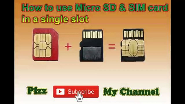 Micro SD Card and Sim Card in one Slot